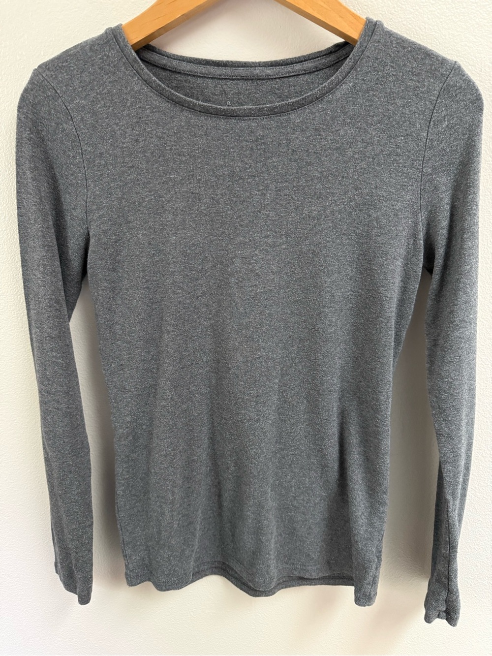 a new day Heather Gray Long-Sleeve Crew Neck Tee